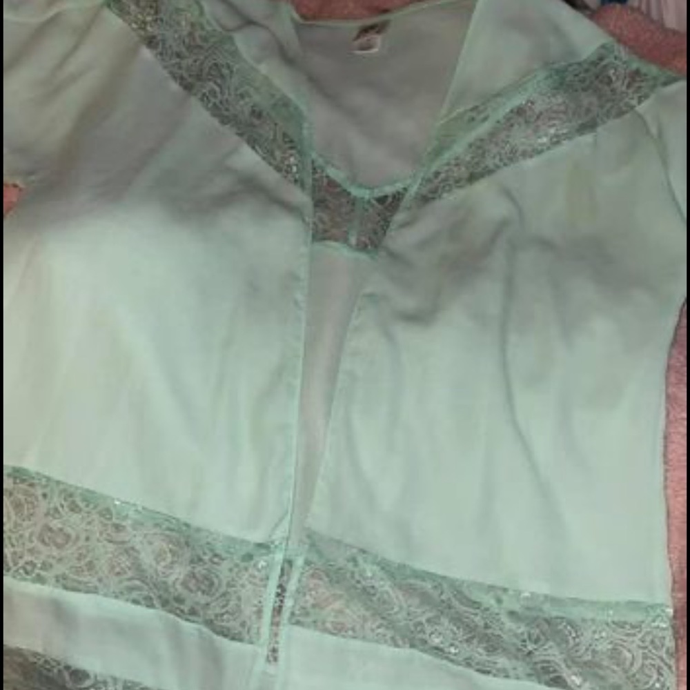 From The Buckle never worn super cute lace see through mint green